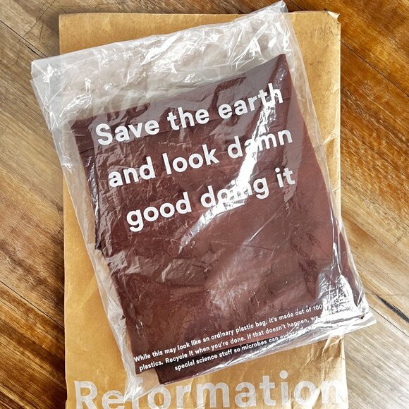 Reformation Velda Dress Brown - Size 8 - Picture 6 of 6